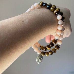 Sunstone+tigers eye bracelet